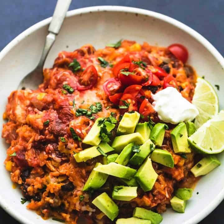 Instant Pot Cheesy Mexican Chicken and Rice - Creme De La Crumb