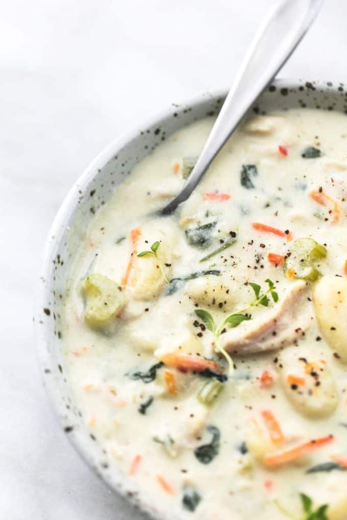 Olive Garden Chicken Gnocchi Soup - Creme De La Crumb