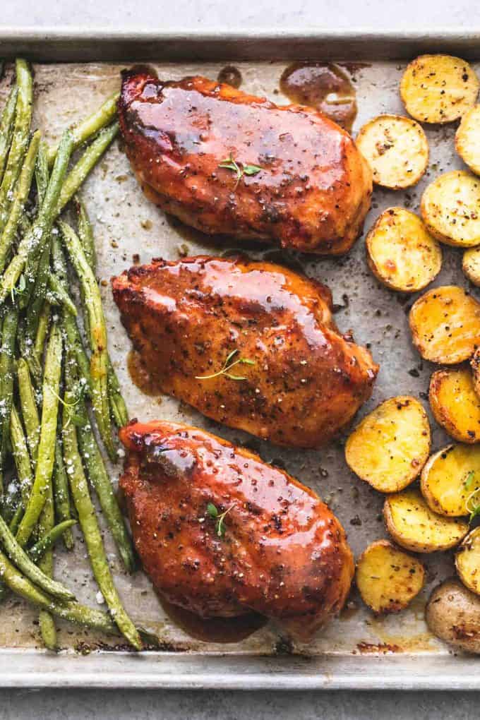 Sheet Pan Chicken, Potatoes and Green Beans Creme De La Crumb