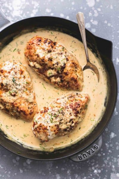 Lemon Chicken In Dill Cream Sauce - Creme De La Crumb