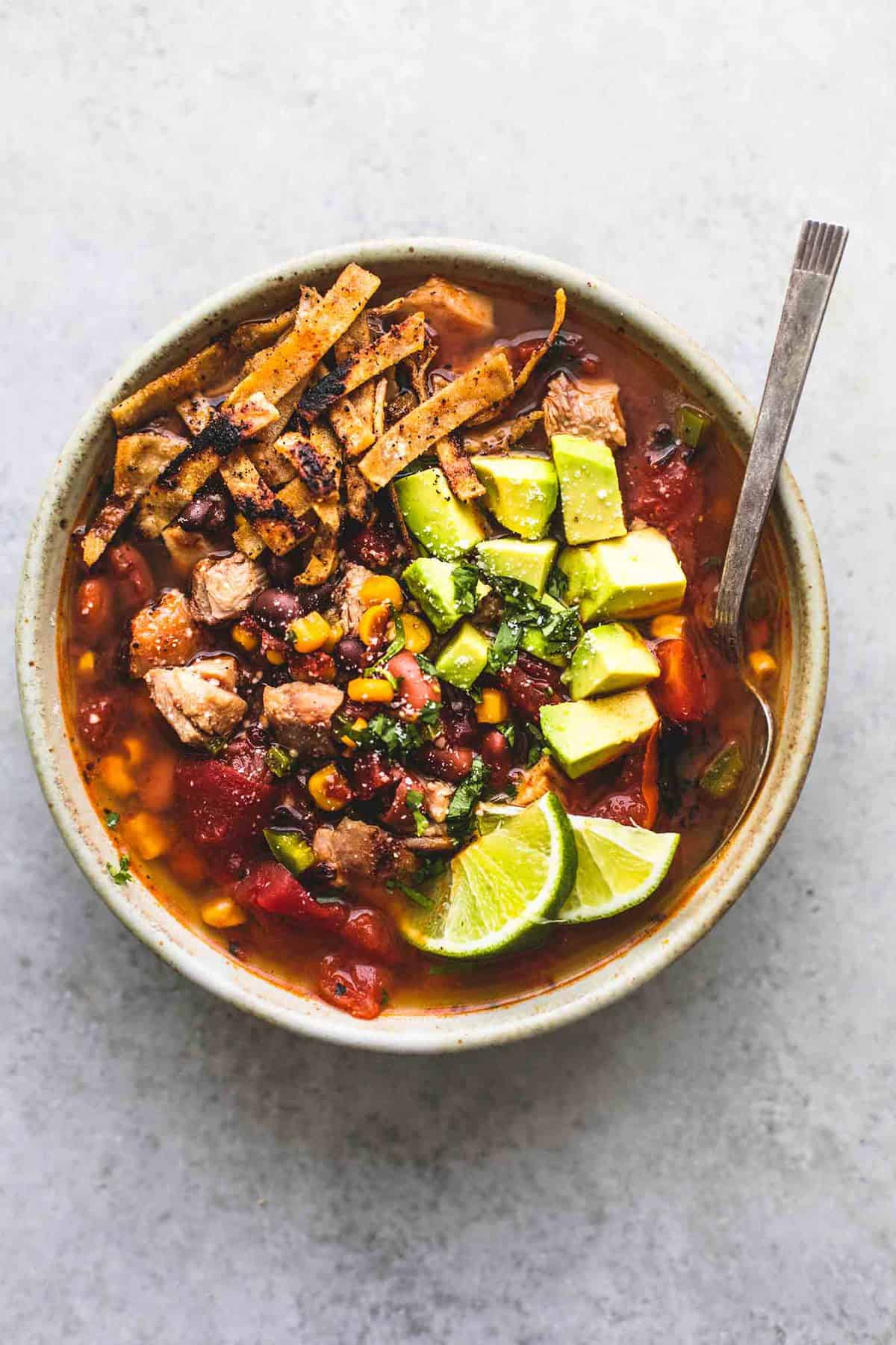 Mexican Chicken Tortilla Soup | Creme De La Crumb