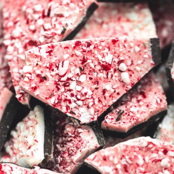 Easy 3 Ingredient Peppermint Bark recipe | lecremedelacrumb.com