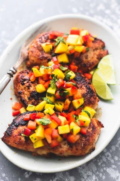 Mango Salsa Chicken - Creme De La Crumb