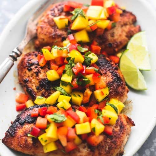 Mango Salsa Chicken - Creme De La Crumb