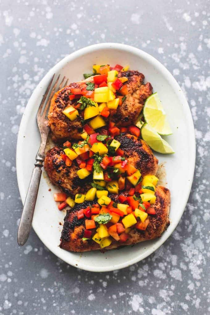 Mango Salsa Chicken - Creme De La Crumb