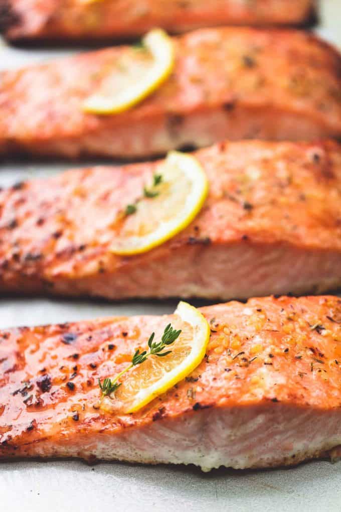 Oven Baked Salmon Recipe - Easy, Healthy w/ Lemon & Garlic