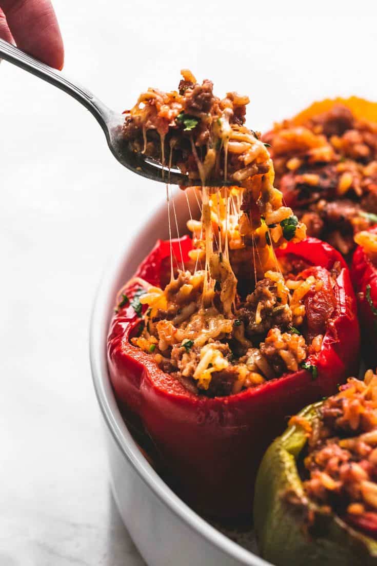 BEST Ever Easy Stuffed Peppers (Five Ingredients) Creme De La Crumb