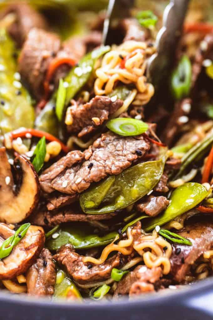 Quick And Easy Beef Noodle Stir Fry Creme De La Crumb   Beef Noodle Stir Fry 6 680x1020 