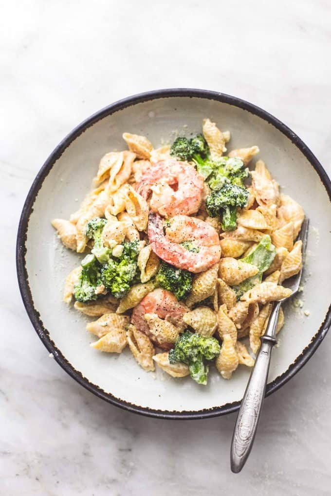 Shrimp And Broccoli Alfredo - Creme De La Crumb