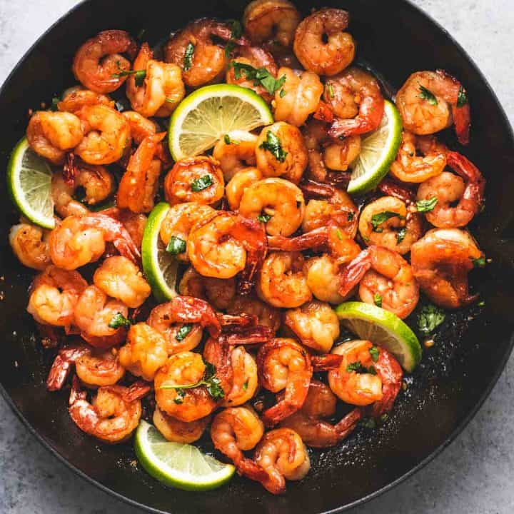 Honey Cilantro Lime Shrimp - Creme De La Crumb