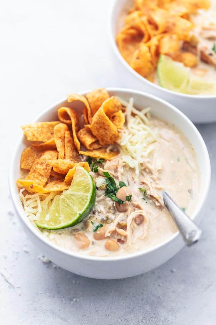 Instant Pot White Chicken Chili Recipe - Creme De La Crumb