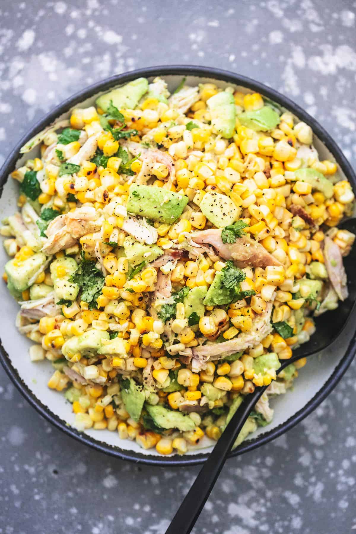 Chicken Avocado Corn Salad | Creme De La Crumb