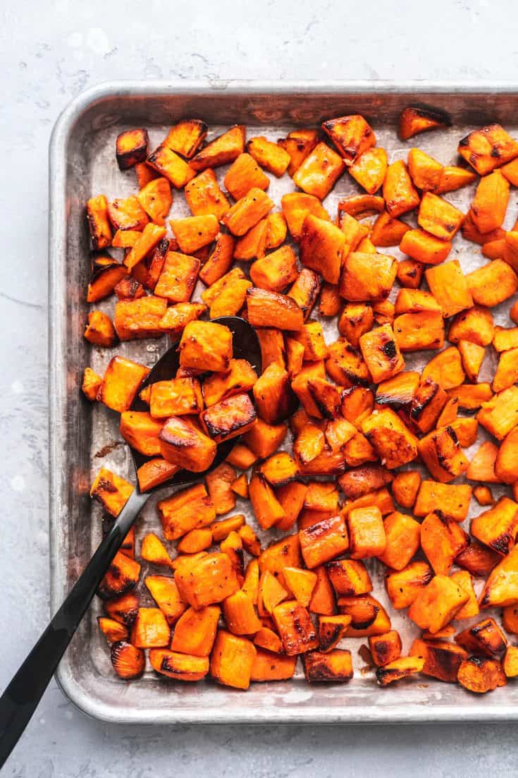 Roasted Sweet Potatoes - Creme De La Crumb