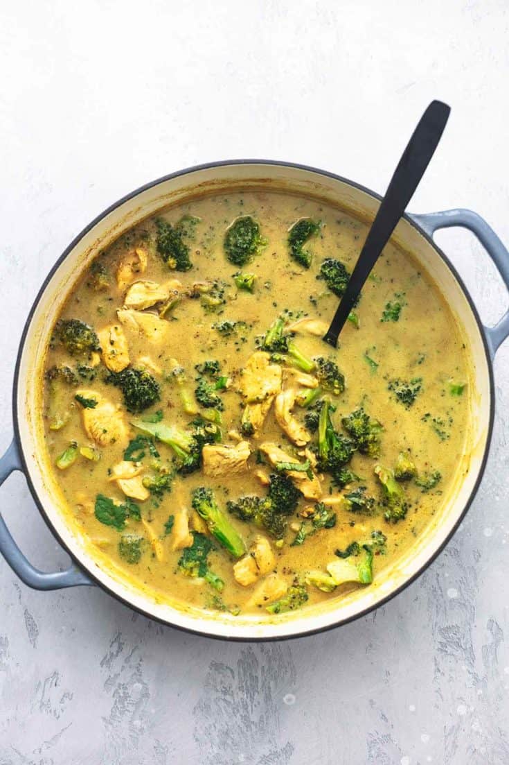 Chicken And Broccoli Coconut Curry - Creme De La Crumb