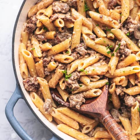 Creamy Sausage Pasta - Creme De La Crumb