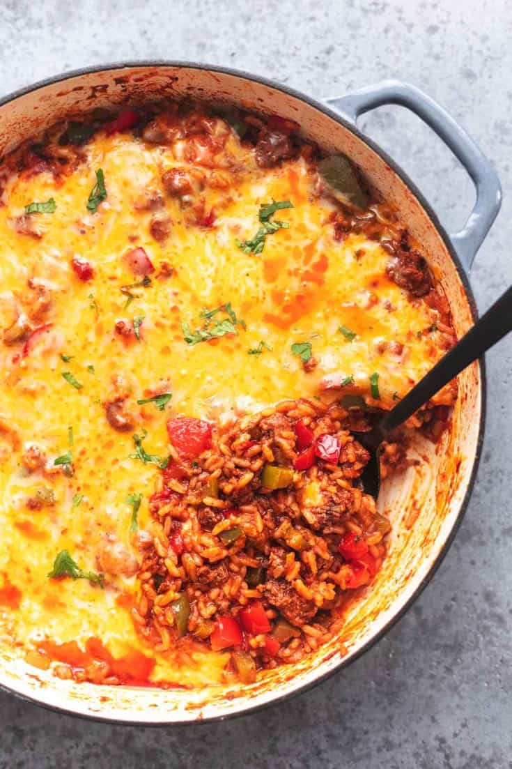 Stuffed Pepper Skillet - Creme De La Crumb