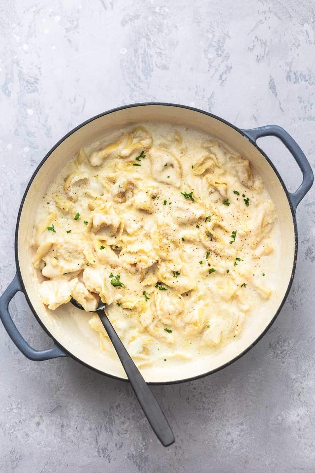 Easy Tortellini Alfredo Creme De La Crumb