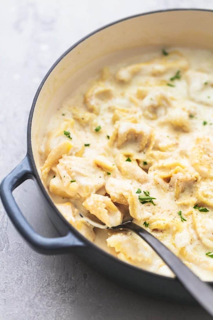 Easy Tortellini Alfredo Creme De La Crumb