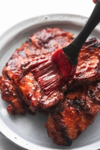 Ultra Juicy Grilled BBQ Pork Chops - Creme De La Crumb