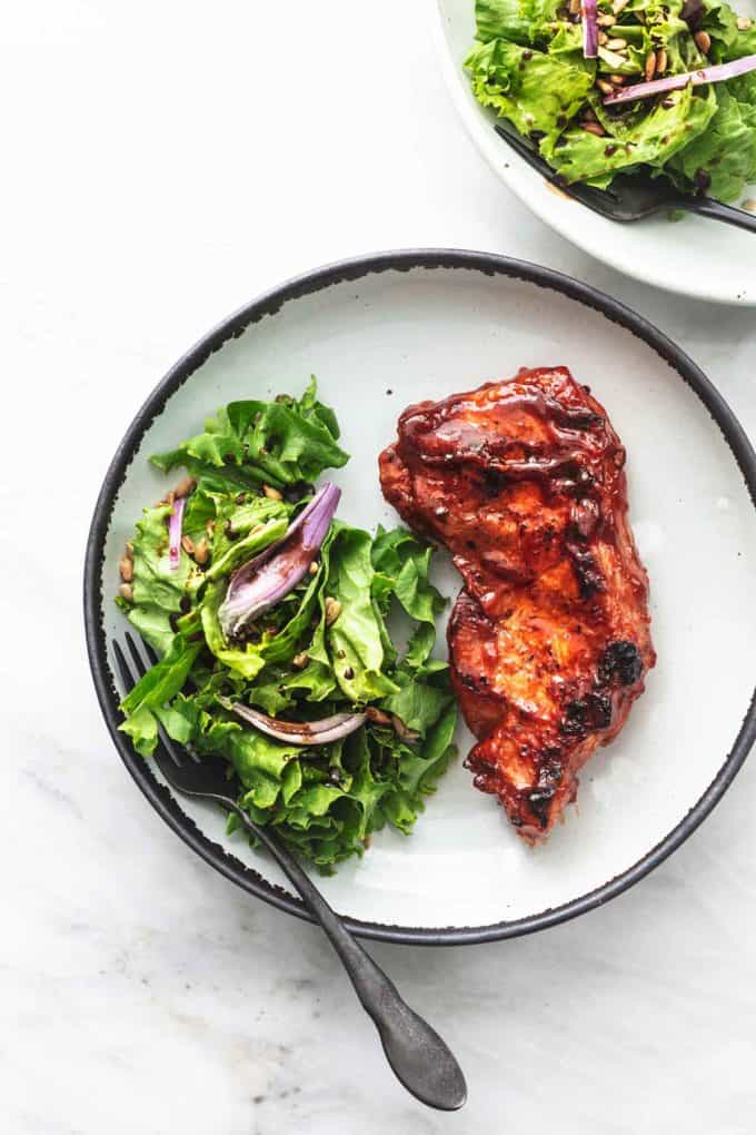 Ultra Juicy Grilled BBQ Pork Chops - Creme De La Crumb