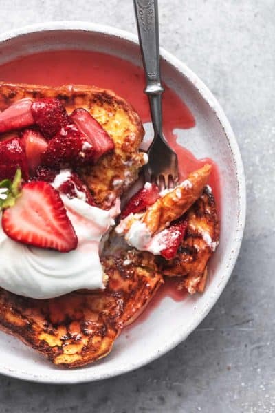 Strawberries and Cream French Toast - Creme De La Crumb