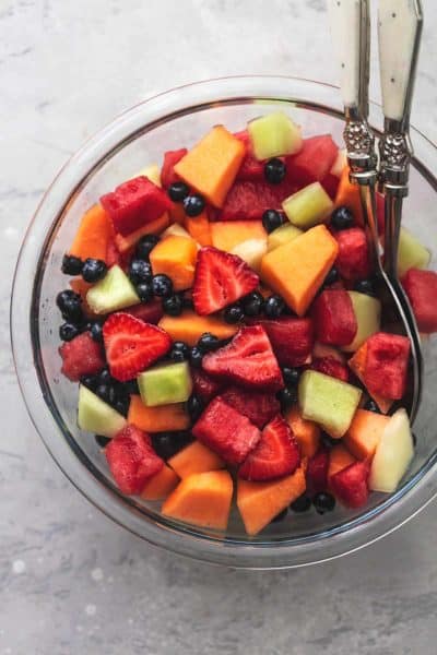 Summer Melon Fruit Salad - Creme De La Crumb