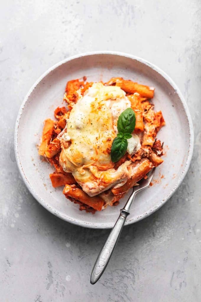 Four Cheese Baked Ziti - Creme De La Crumb