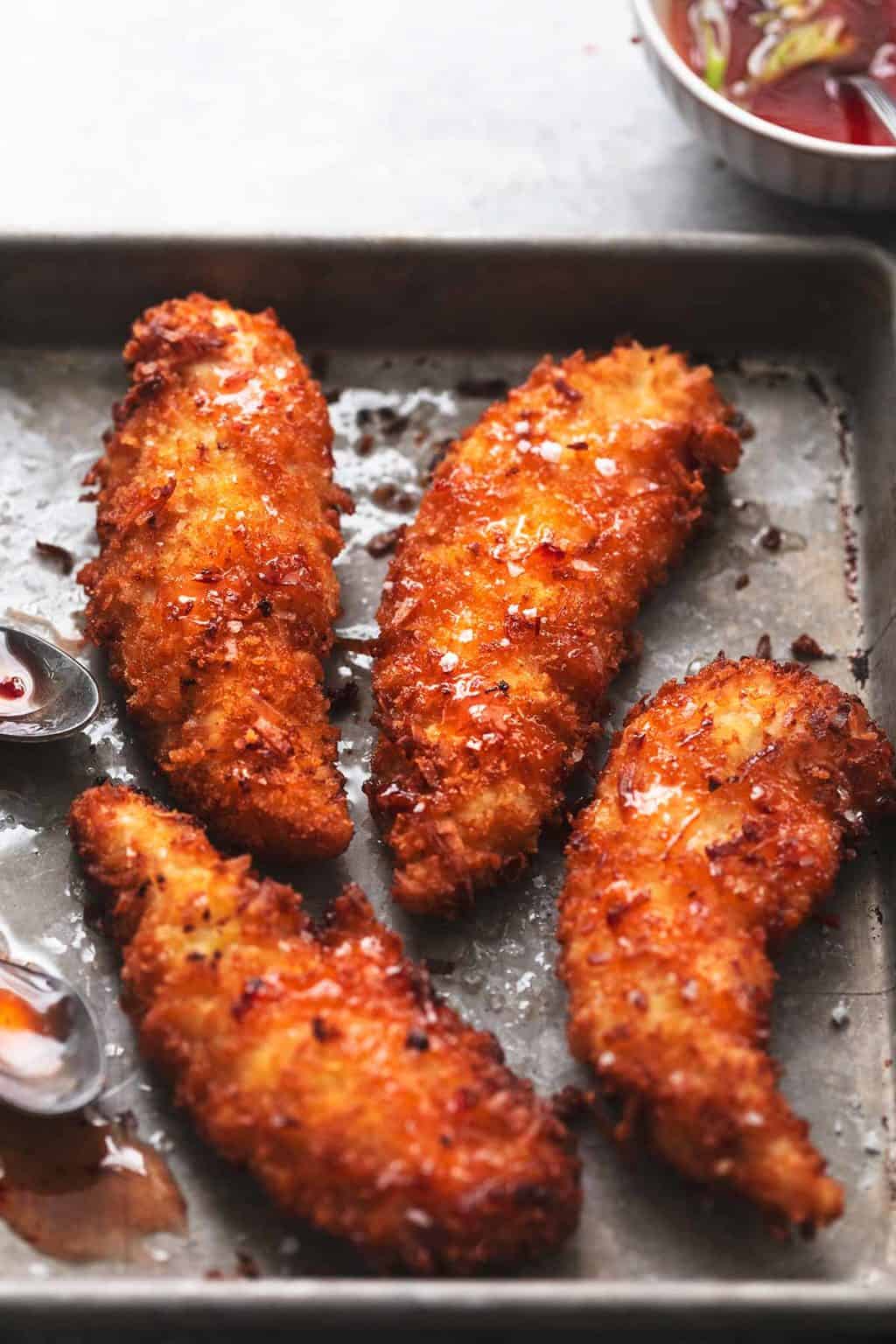 Crispy Coconut Chicken Tenders Creme De La Crumb