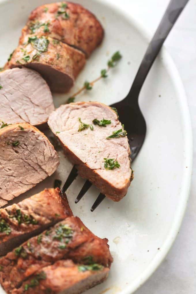 Garlic Butter Roasted Pork Tenderloin Creme De La Crumb