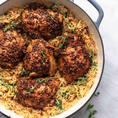 One-pot Greek chicken risoni (orzo)