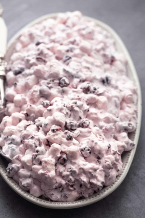 Cranberry Fluff Salad - Creme De La Crumb