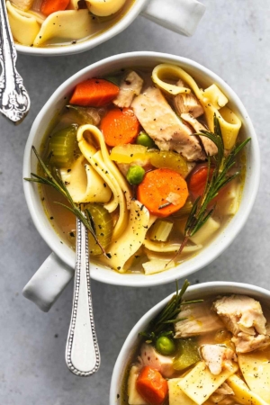 Easy Homemade Chicken Noodle Soup - Creme De La Crumb