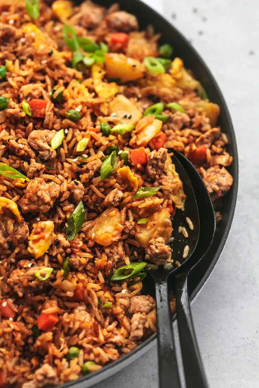 20 Minute Pork Fried Rice Recipe Creme De La Crumb