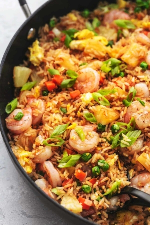 Easy Shrimp Fried Rice Recipe - Creme De La Crumb