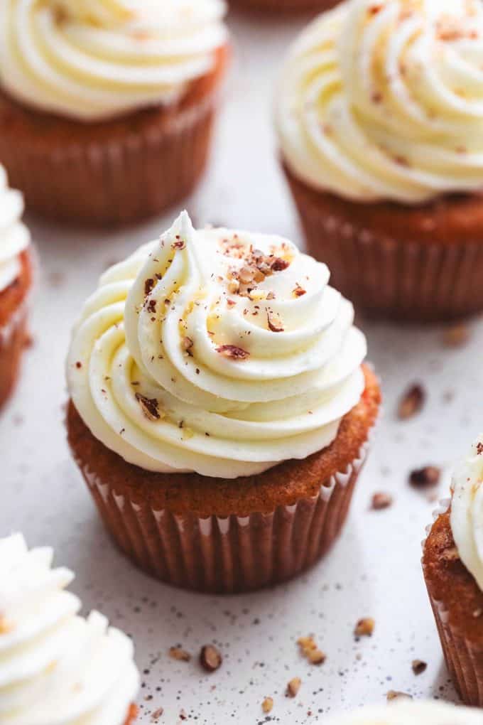 Carrot Cake Cupcakes With Cream Cheese Frosting Creme De La Crumb