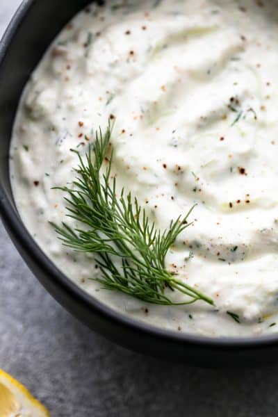 Homemade Greek Tzatziki Recipe - Creme De La Crumb