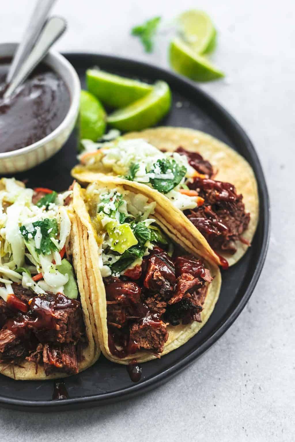 Best Bbq Beef Brisket Tacos Recipe Creme De La Crumb