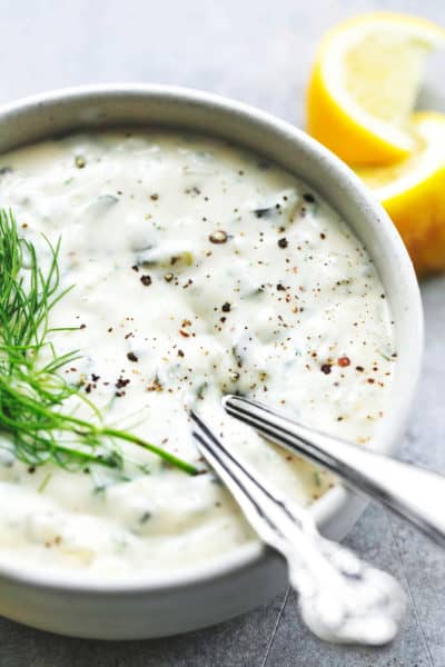 Tartar Sauce (the Best Crab Cake Sauce Recipe) - Creme De La Crumb