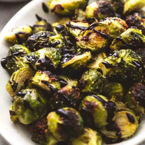 Roasted Brussels Sprouts Recipe with Balsamic - Creme De La Crumb