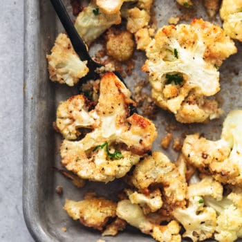 Parmesan Roasted Cauliflower - Creme De La Crumb