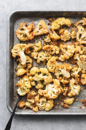 Parmesan Roasted Cauliflower - Creme De La Crumb