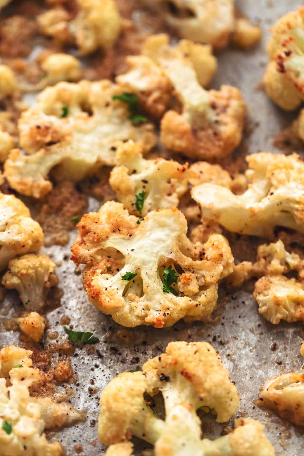 Parmesan Roasted Cauliflower - Creme De La Crumb