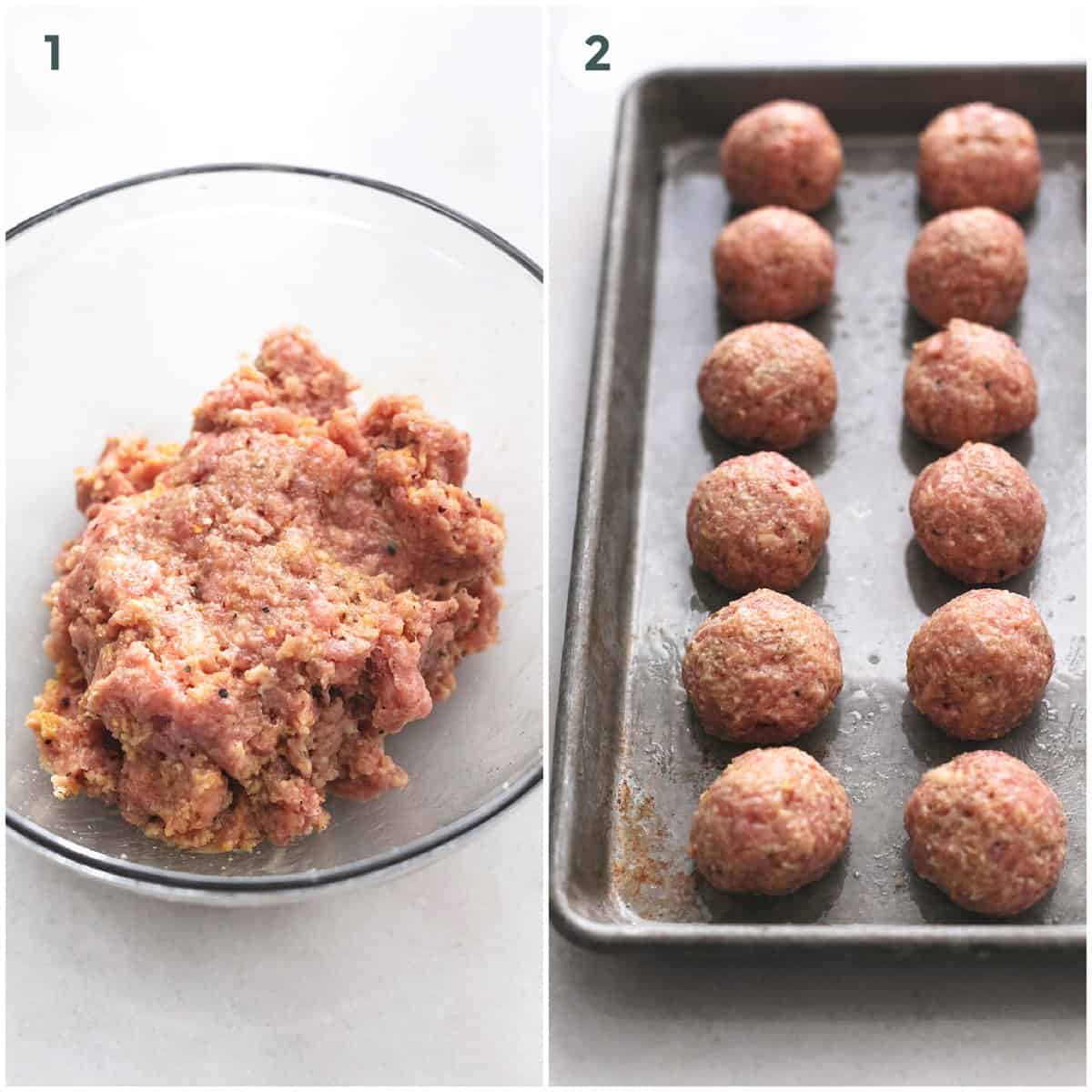 Baked Chicken Meatballs - Creme De La Crumb