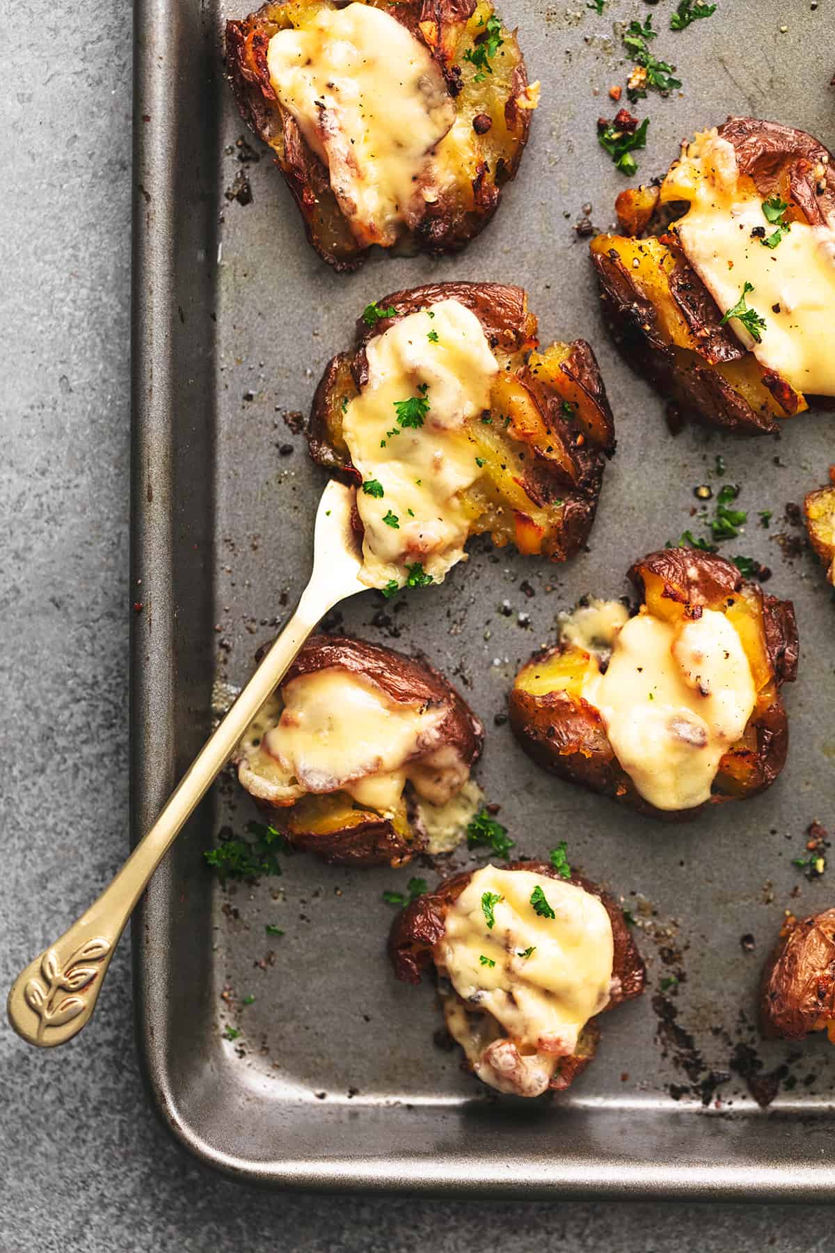 Easy Smashed Potatoes - Gimme Some Oven