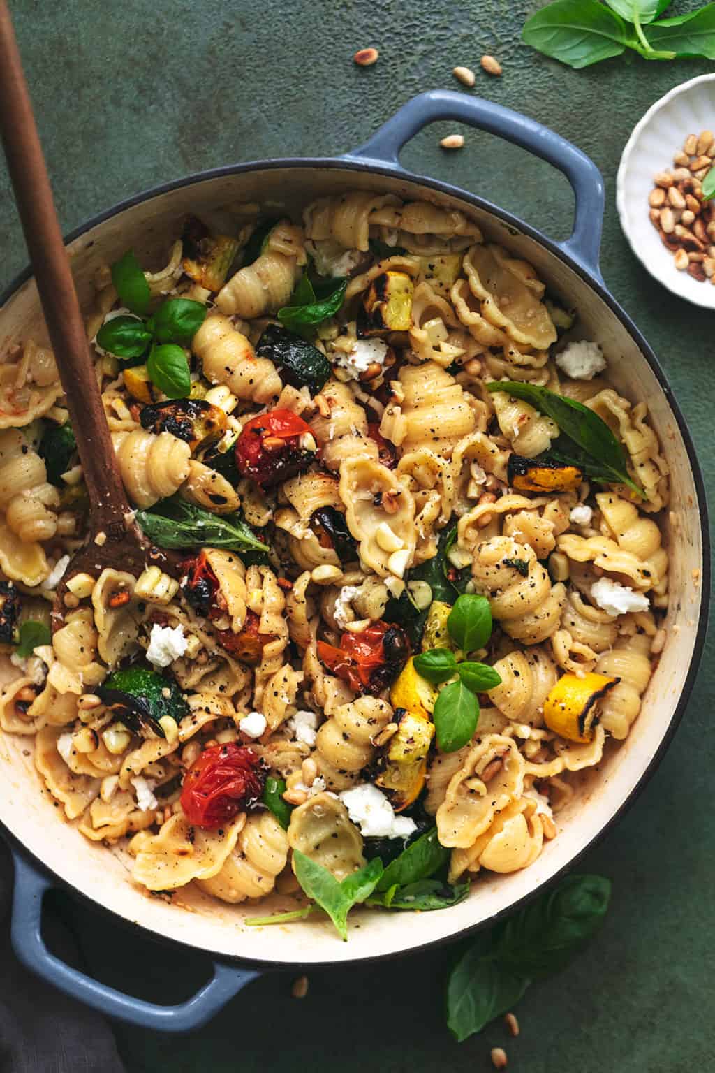 Farmers Market Summer Veggie Pasta - Creme De La Crumb