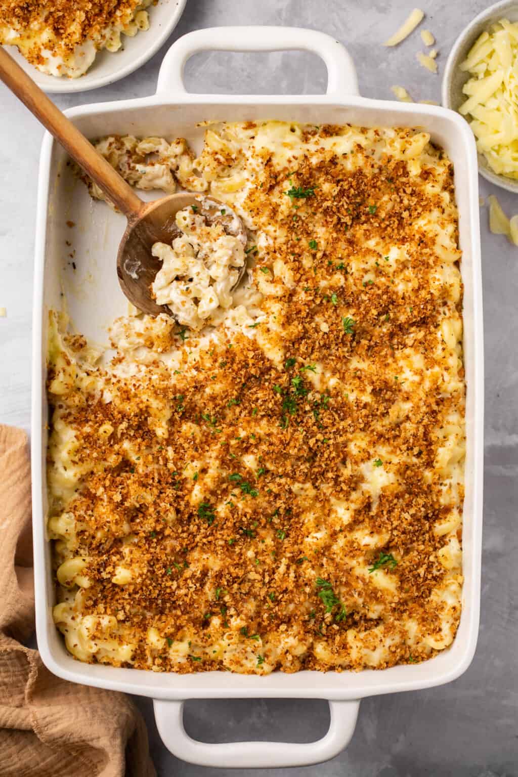 Old Fashioned Baked Macaroni & Cheese - Creme De La Crumb