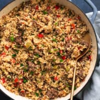 Dirty Cajun Rice (one pot recipe!) - No Spoon Necessary