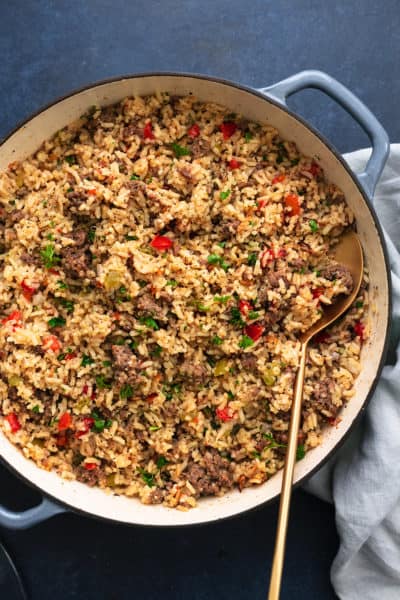 Cajun Dirty Rice Recipe - Creme De La Crumb