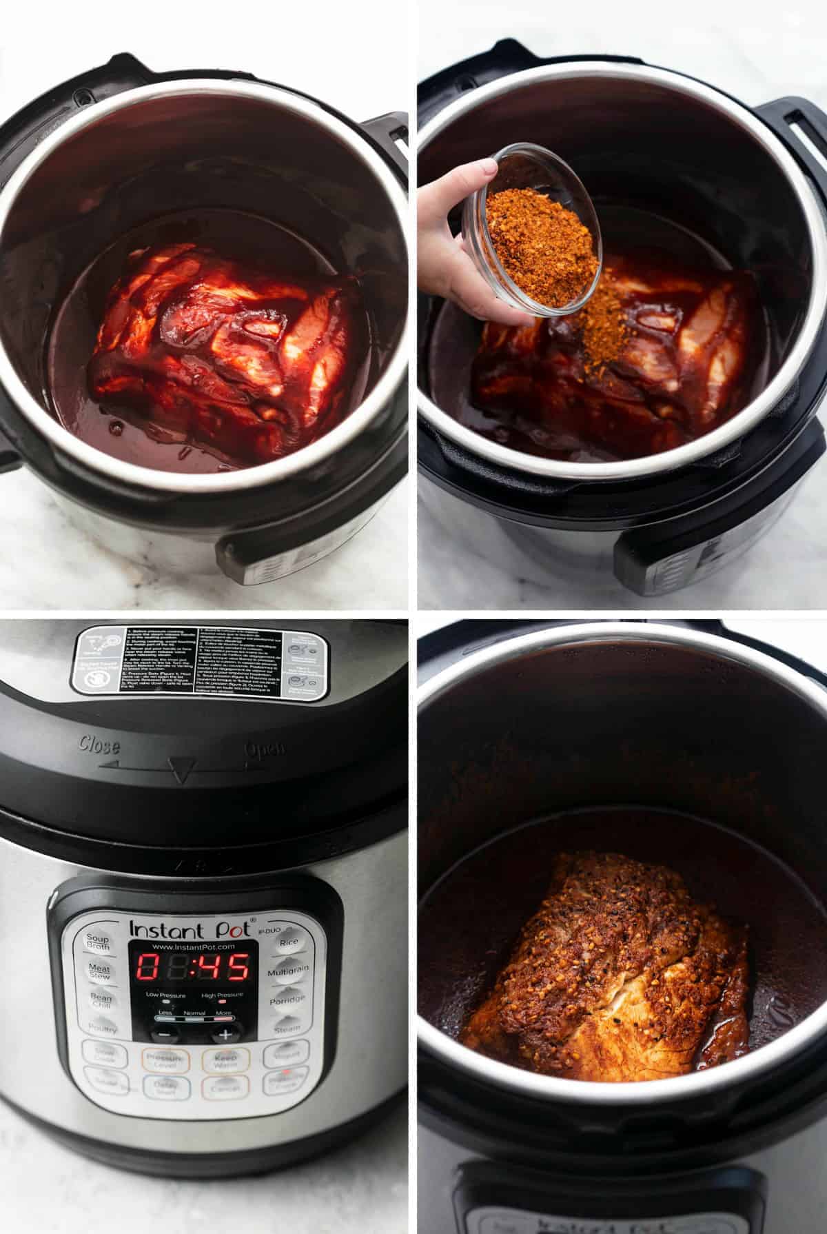 Instant Pot BBQ Pulled Pork - Creme De La Crumb