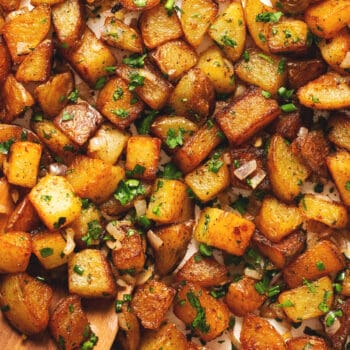 Skillet Breakfast Potatoes - Creme De La Crumb